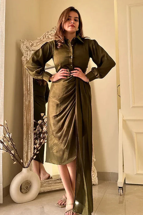 Olivia Silk Chiffon Statement Dress